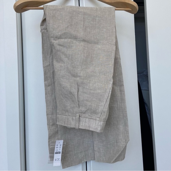 J. Crew - Wide-leg essential pant in linen - Flax Size 6 BW528 - NWT unopened - Picture 4 of 12
